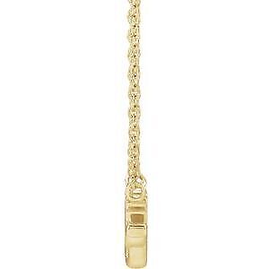 14k Yellow Gold Lowercase Script Gigi 18" Necklace Gift for Women