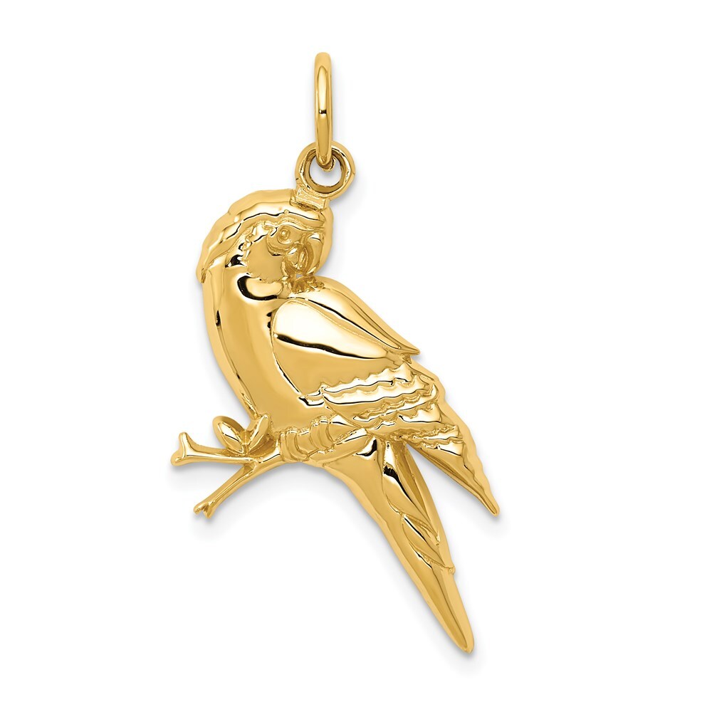 14k Yellow Gold Yellow Gold Parrot Charm