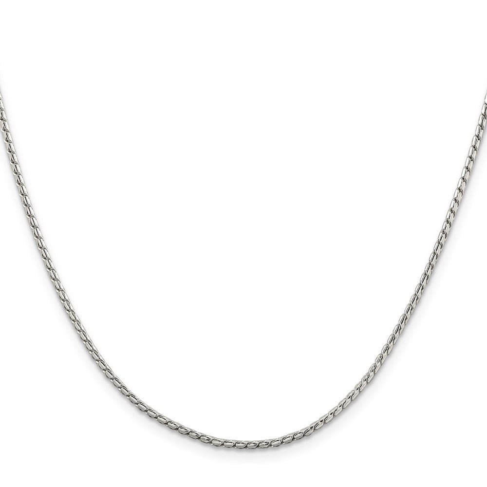 Sterling Silver 1.75mm Round Franco Chain Necklace