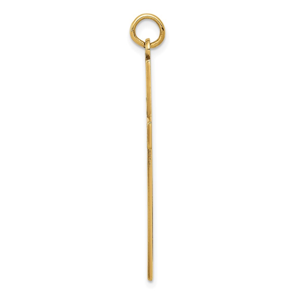 14k Yellow Gold Laser Designed Cross Pendant
