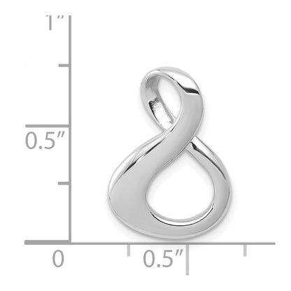 14k White Gold Slide Pendant for Women