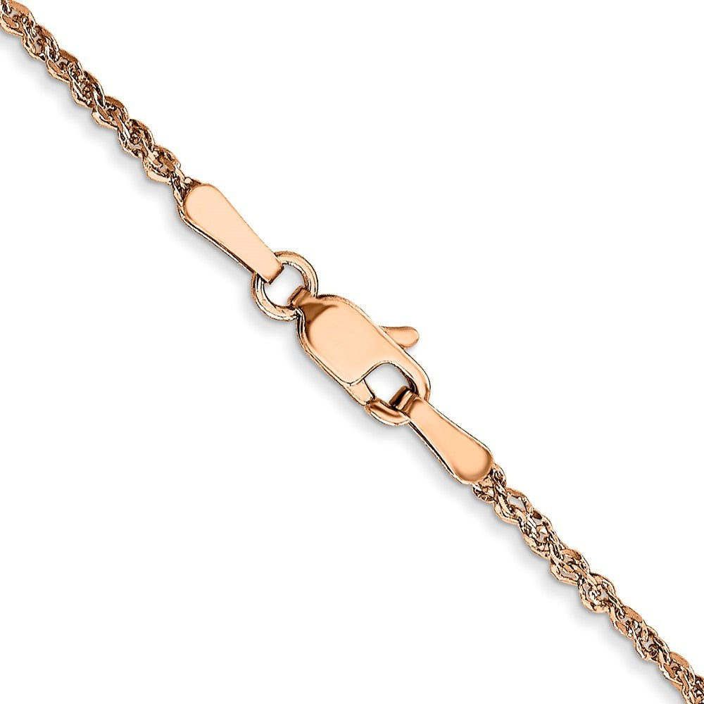 14K Rose Gold 20 inch 1.7mm Ropa Chain Necklace