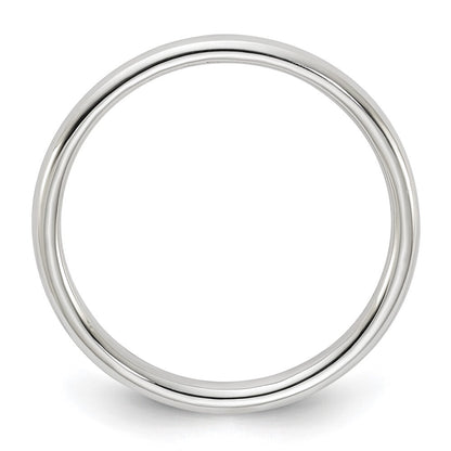 Sterling Silver 2mm Half Round Size 6 Band Ring