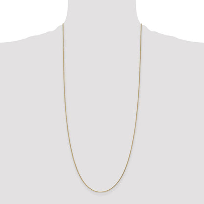 14k Yellow Gold 30 inch .95mm Diamond-cut Cable with Lobster Clasp Chain