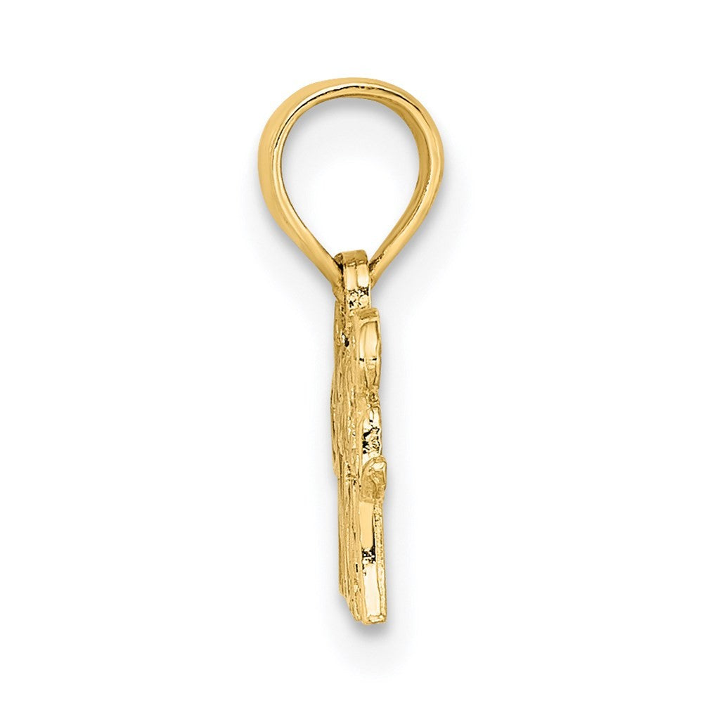 14k Yellow Gold SOCCER MOM Charm