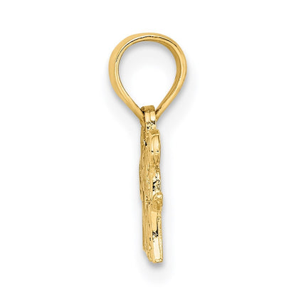 14k Yellow Gold SOCCER MOM Charm