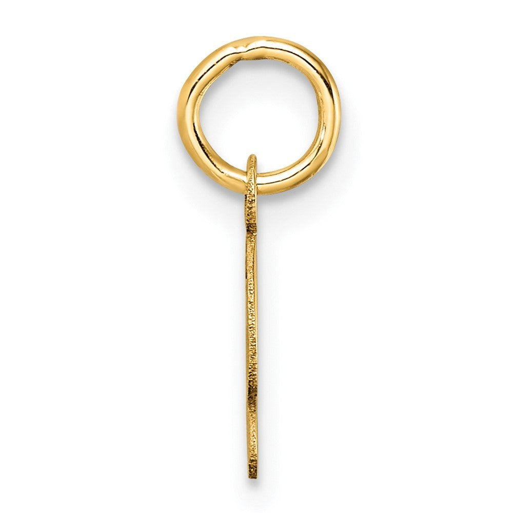 14k Yellow Gold Uppercase Letter G Initial Charm Pendant