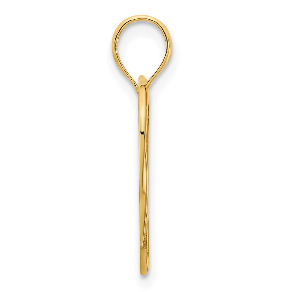 14k Yellow Gold Heart in a Heart Pendant for Women
