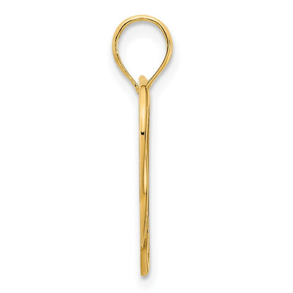 14k Yellow Gold Heart in a Heart Pendant for Women