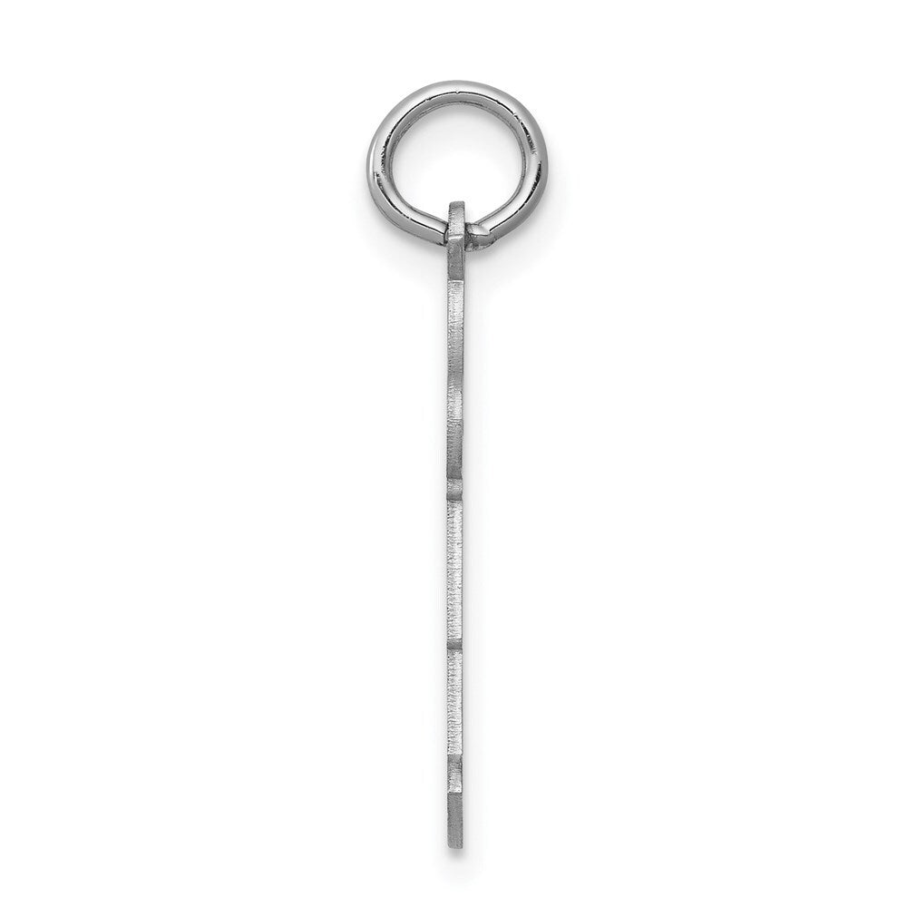 14k White Gold Kid Charm Pendant for Women