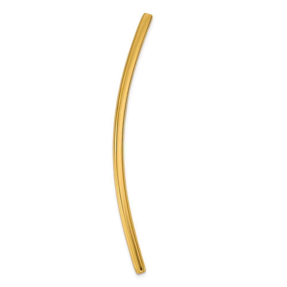 14k Yellow Gold 48x14x2 mm ID Plate
