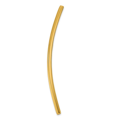 14k Yellow Gold 48x14x2 mm ID Plate