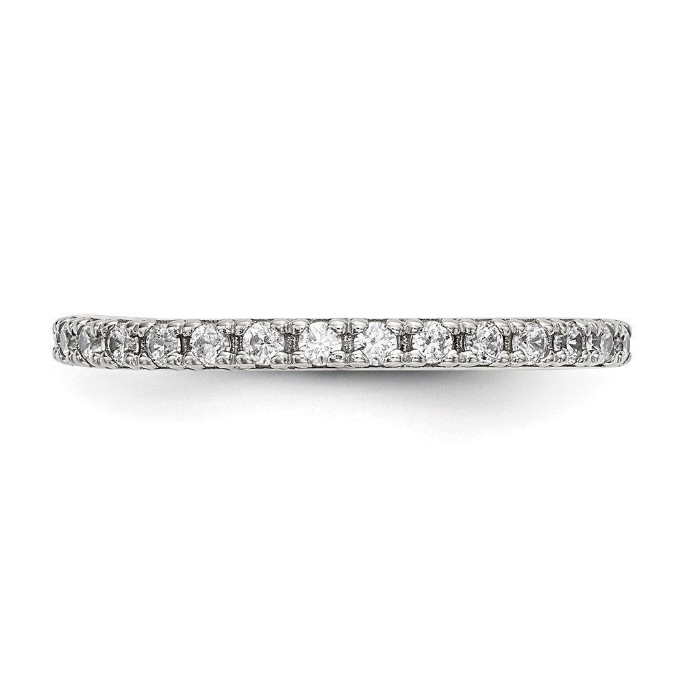 Sterling Silver Cubic Zirconia Ring Size 6