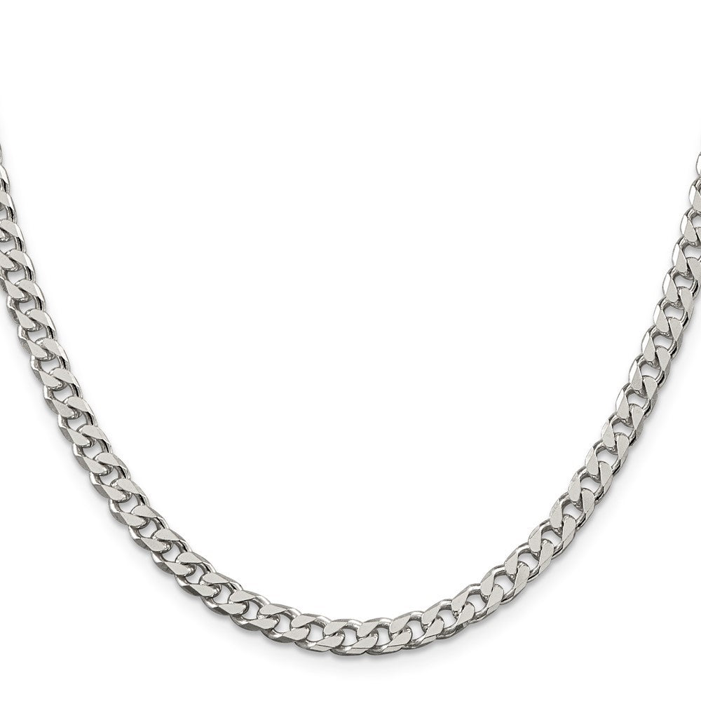 Sterling Silver Polished 5mm Curb Chain Necklace