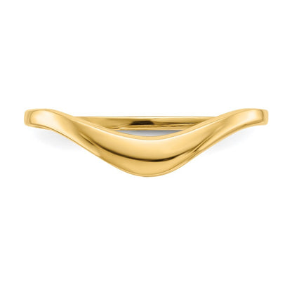 14K Yellow Gold Polished Dome Ring