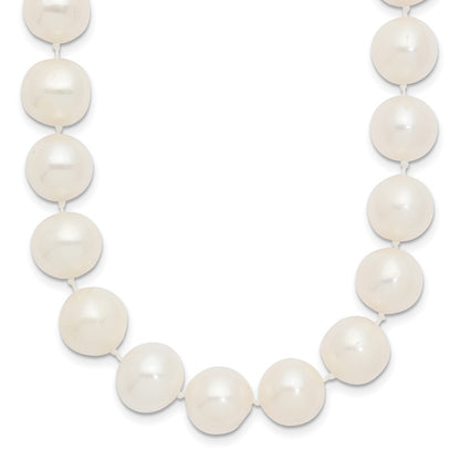 14k Yellow Gold 10-11mm White Freshwater Cultured Pearl 28 inch Necklace