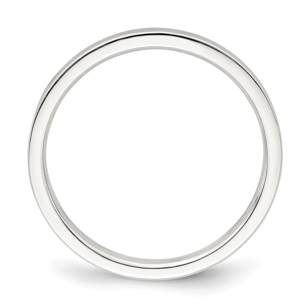 Sterling Silver 2mm Lightweight Flat Size 6 Band Ring