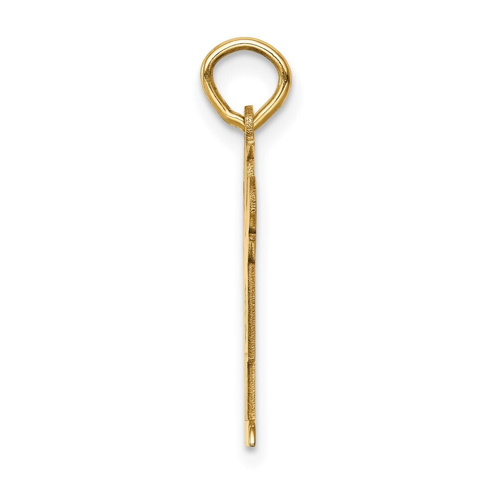 14k Yellow Gold Kid Charm Pendant for Women
