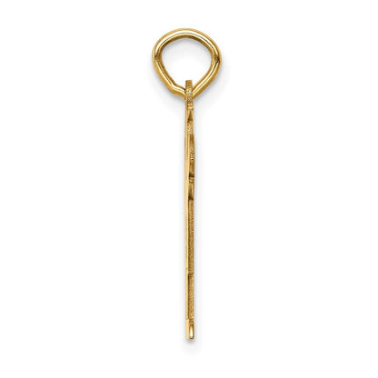 14k Yellow Gold Kid Charm Pendant for Women