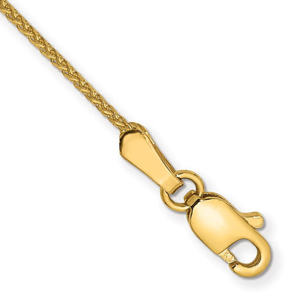 14k Yellow Gold 7 inch 1.05mm Diamond-cut Spiga Bracelet