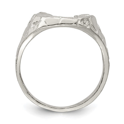 Sterling Silver Horseshoe Ring Size 12
