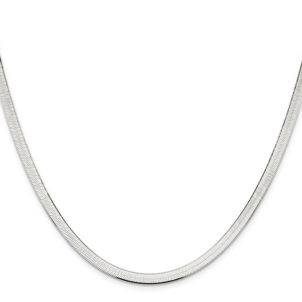 Sterling Silver 4.5mm Magic Herringbone Chain Necklace