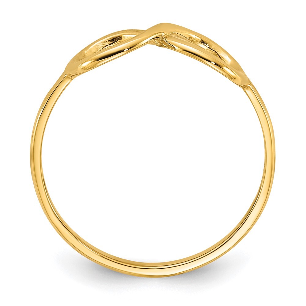 14K Yellow Gold Polished Infinity Ring