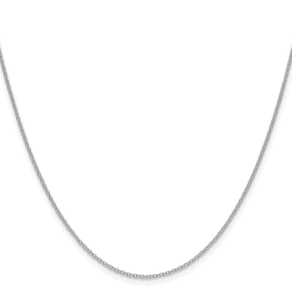 14k White Gold 1.5mm Cable Chain Necklace
