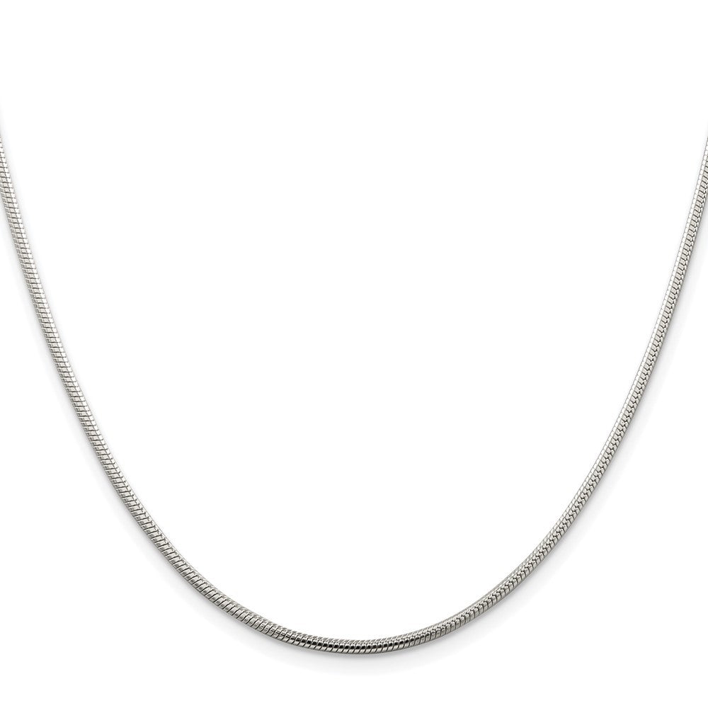 Sterling Silver Rhodium-plated 1.75mm Snake Chain Necklace