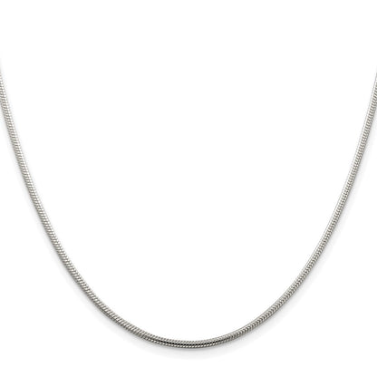 Sterling Silver Rhodium-plated 1.75mm Snake Chain Necklace