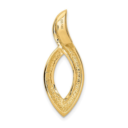 14k Yellow Gold Fits up to 6mm Regular 8mm on Fancy Reversible Fancy Omega Slide