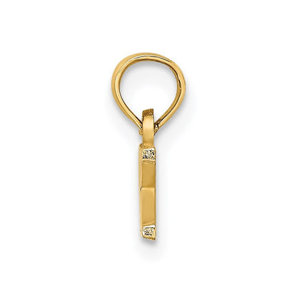 14k Yellow Gold Polished OBX Charm