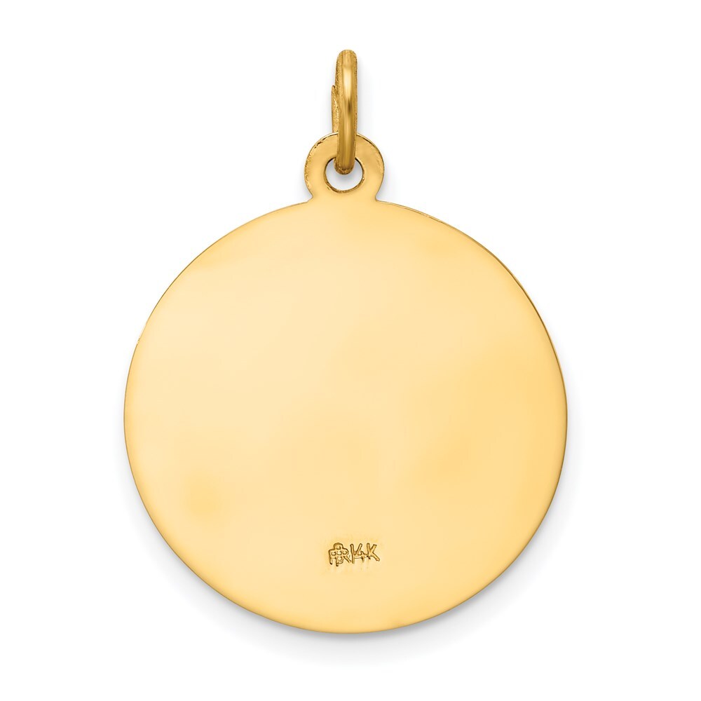 14k Yellow Gold Saint Peter Medal Pendant for Women