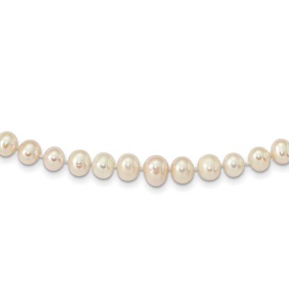 14k Yellow Gold 4-9mm White Freshwater Cultured Pearl Graduated 18 inch Necklace