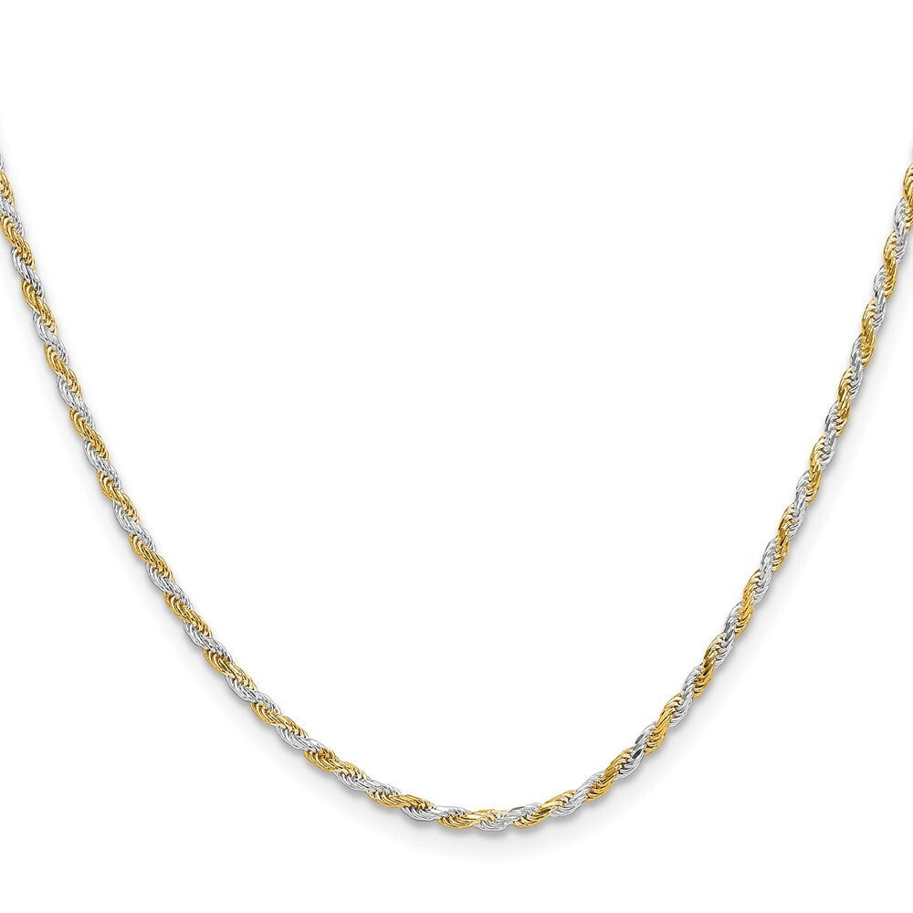 Sterling Silver And Vermeil 1.85mm Diamond-cut Rope Chain
