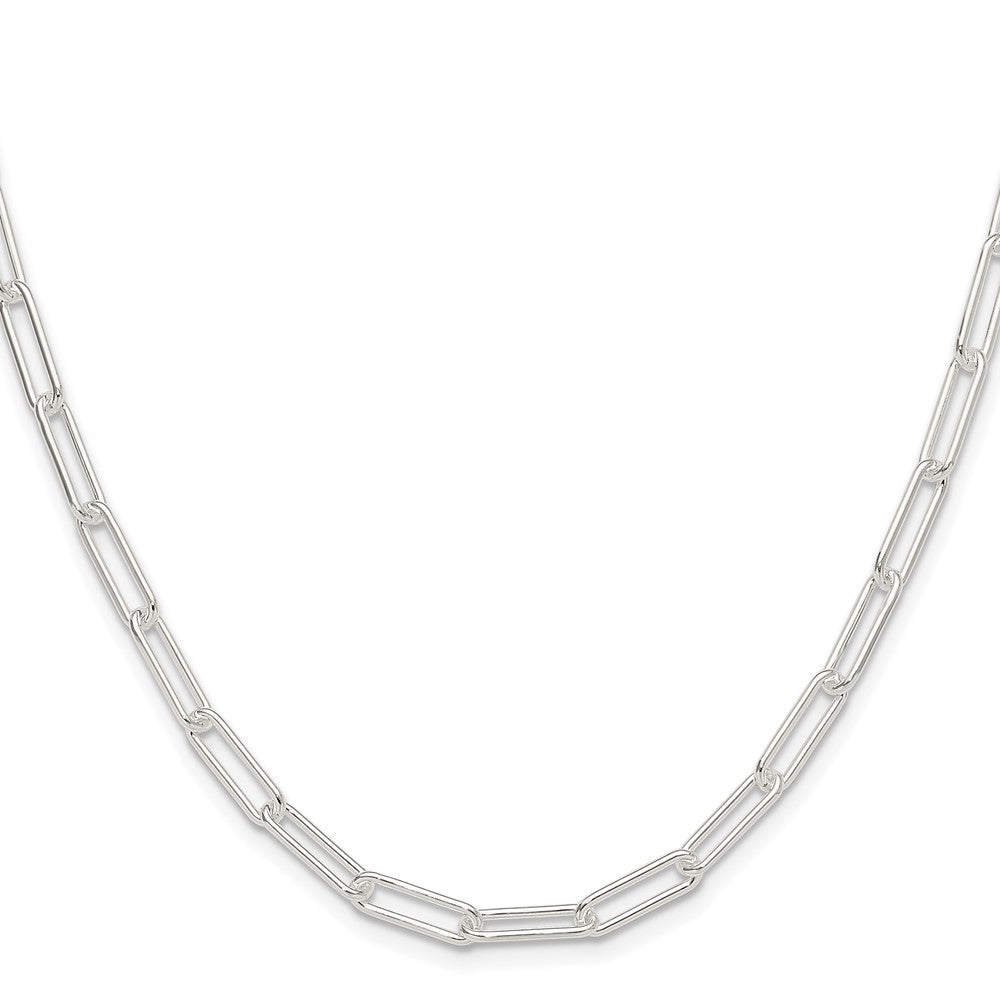 Sterling Silver Polished 4.5mm Paperclip Chain Necklace