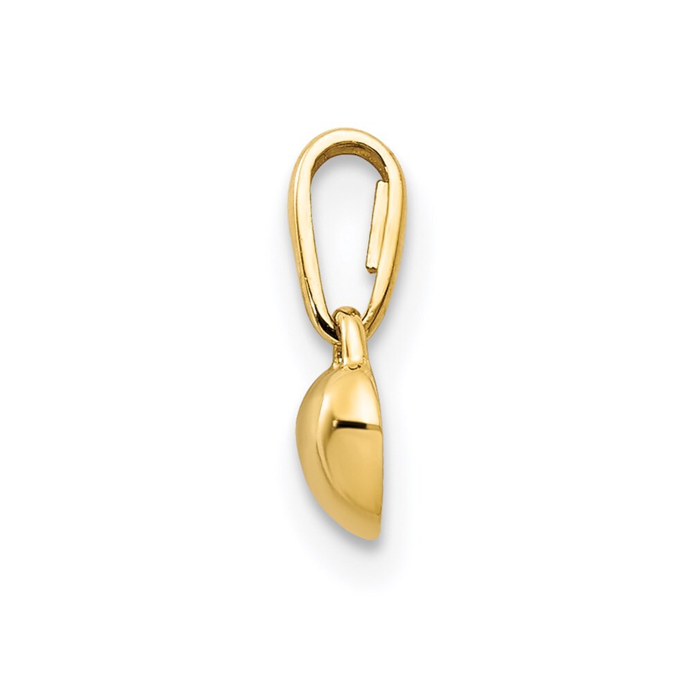 14k Yellow Gold Children's Heart Pendant for Women