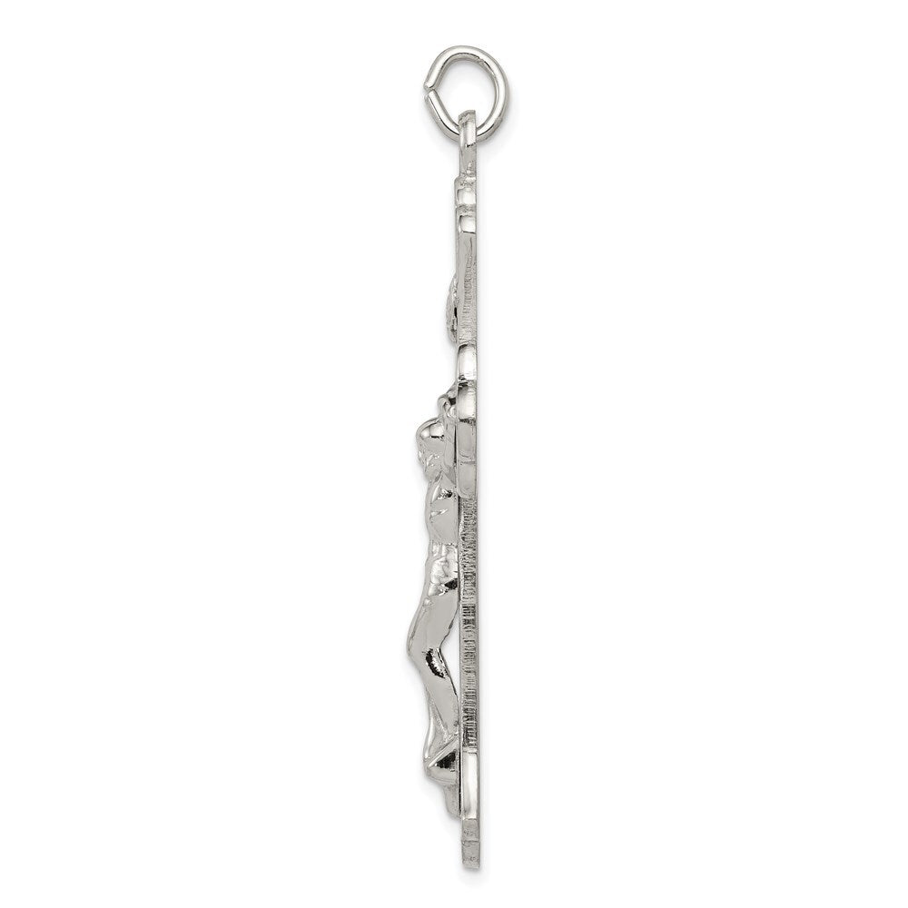 Sterling Silver INRI Crucifix Pendant Holiday Gift for Women