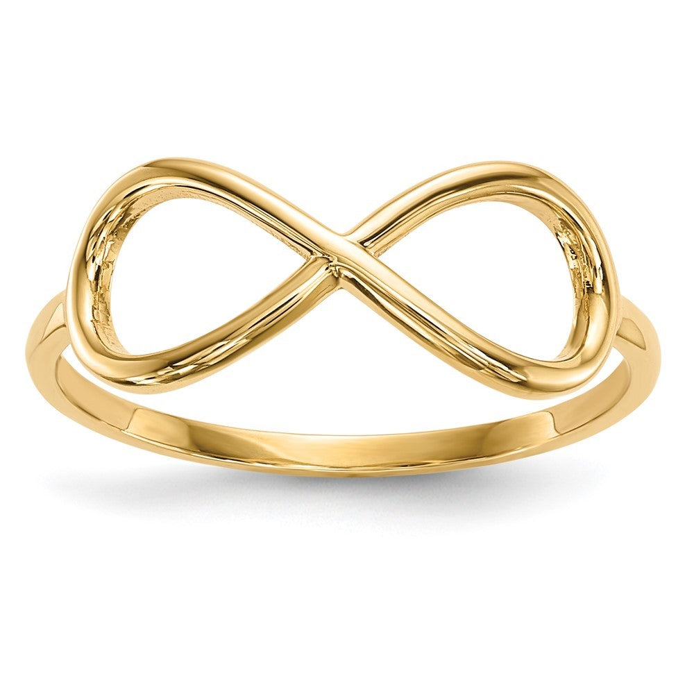 14k Yellow Gold Gold Polished Infinity Ring