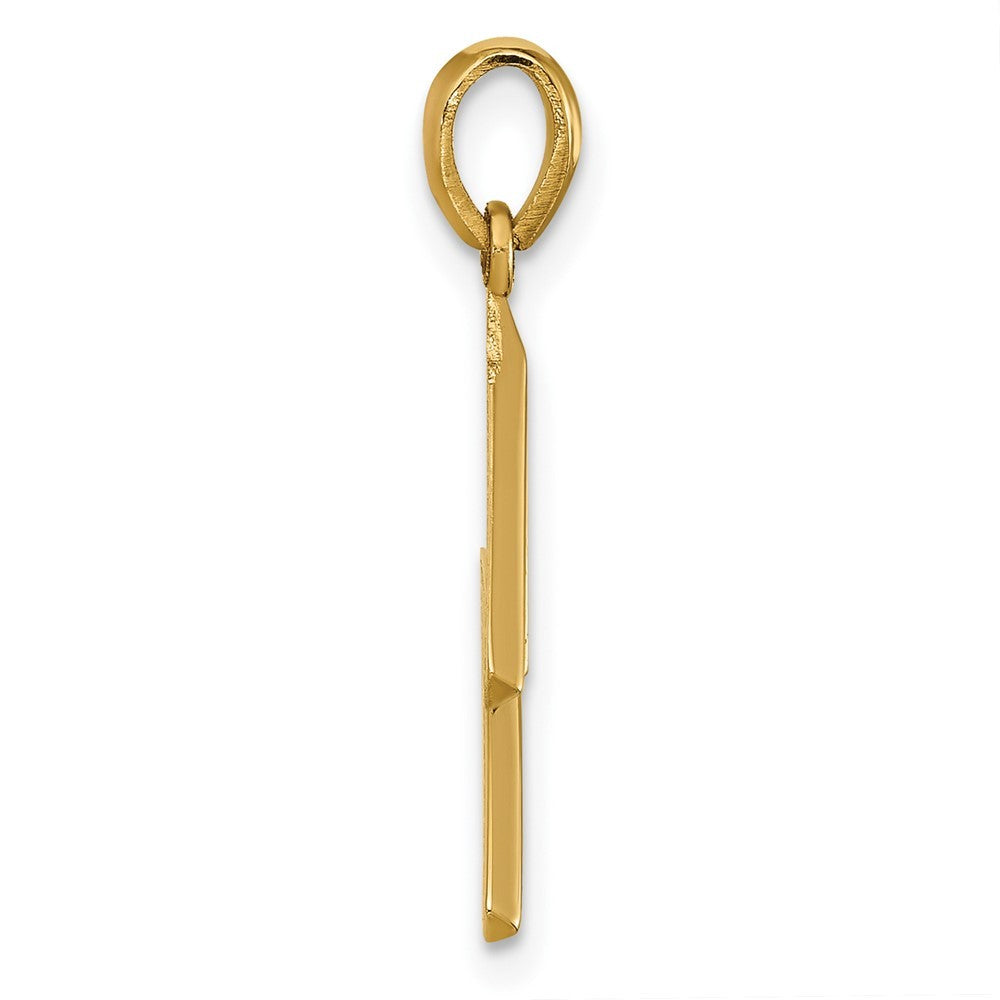 14k Yellow Gold Fancy Letter M