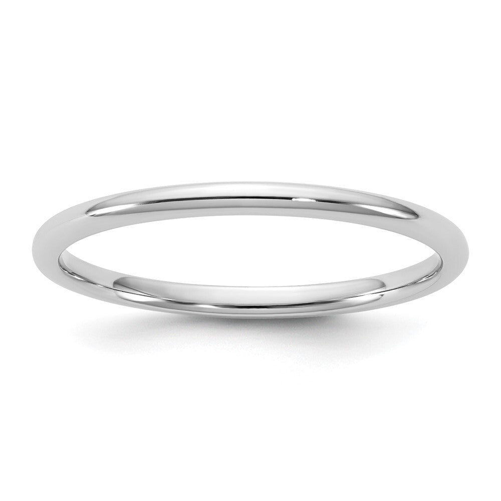 14k White Gold 1.5mm LTW Comfort Fit Band Size 9