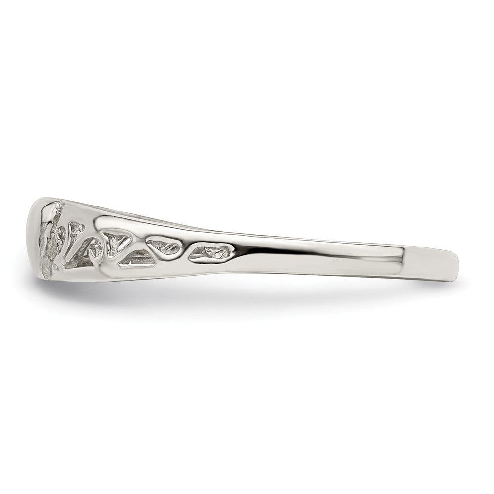 Sterling Silver Heart Ring Size 6