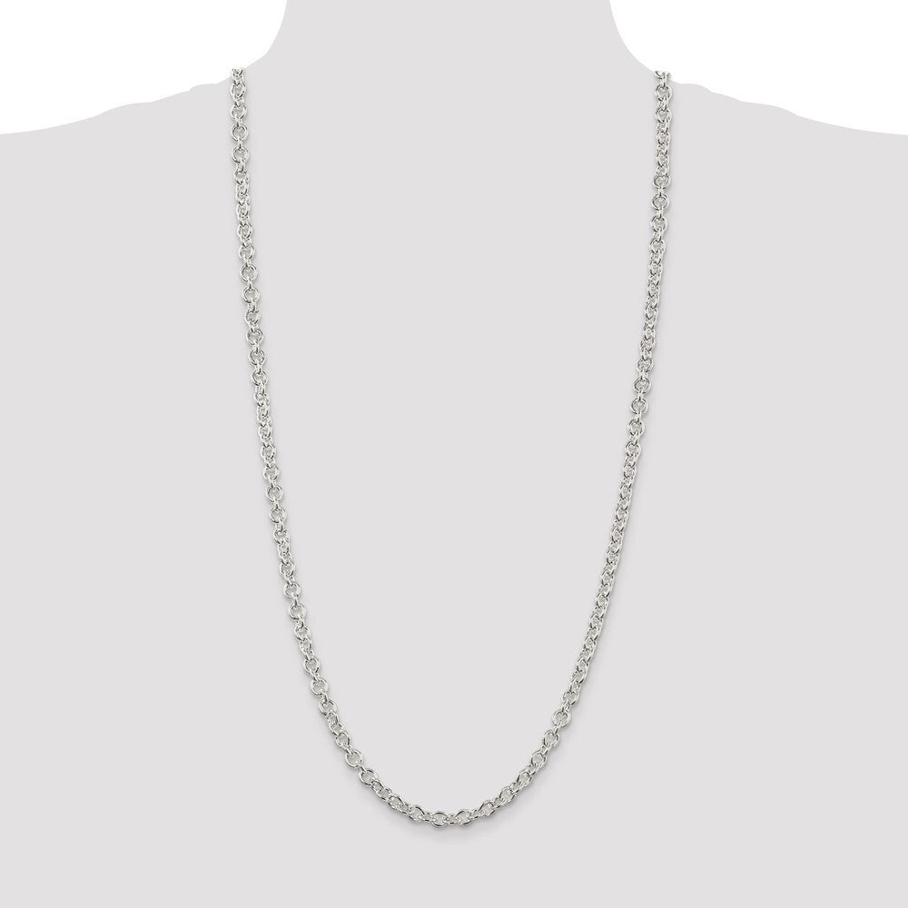 Sterling Silver 6.1mm Cable Chain