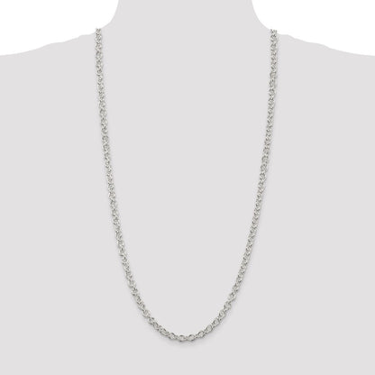 Sterling Silver 6.1mm Cable Chain