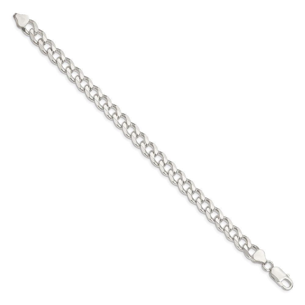 Sterling Silver 8.3mm Curb Chain Bracelet