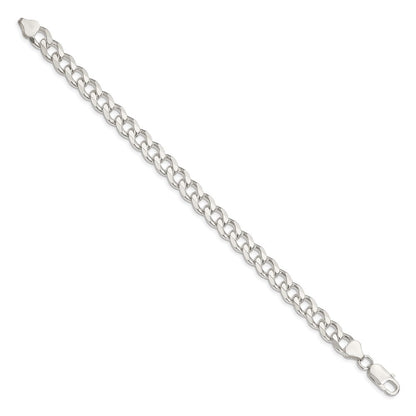Sterling Silver 8.3mm Curb Chain Bracelet