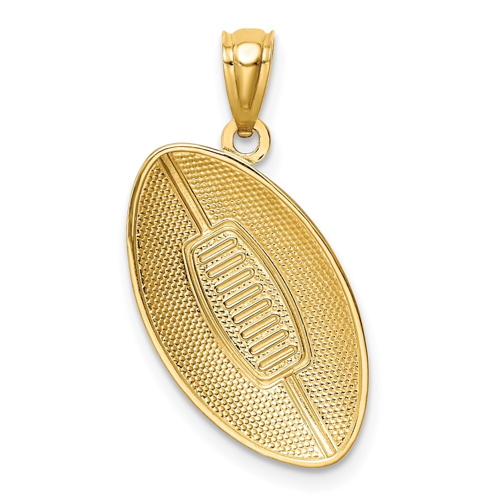 14k Yellow Gold Football Pendant for Women