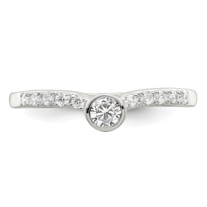 Sterling Silver CZ Ring Size 6