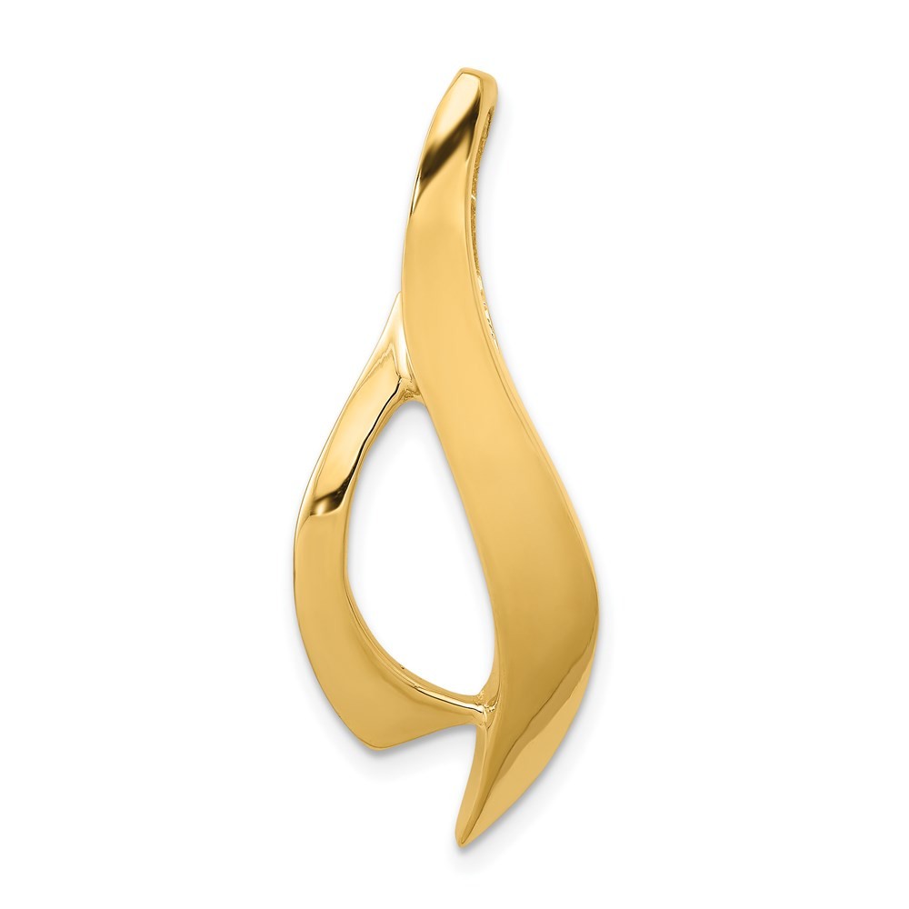14k Yellow Gold Fancy Fits 6mm Omega Slide