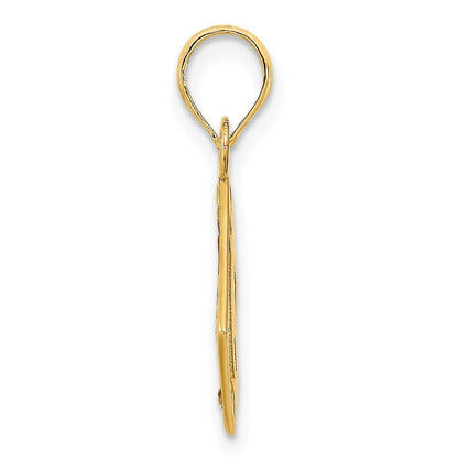 14k Yellow Gold Lighthouse Compass Pendant for Women